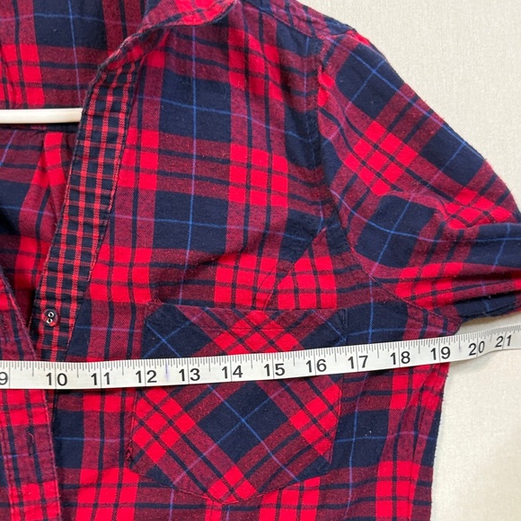 Skies Are Blue Red and Blue Plaid Shirt - Picture 5 of 9